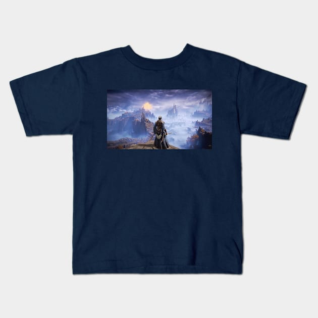 Elden Ring Landscape Kids T-Shirt by Lollik